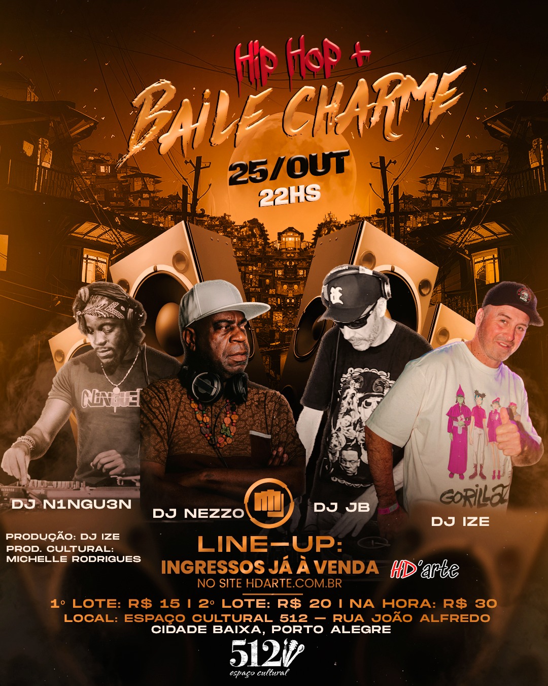 DJ Ize apresenta: Nostalgia Hip Hop 90’s & 2000’s + Baile Charme